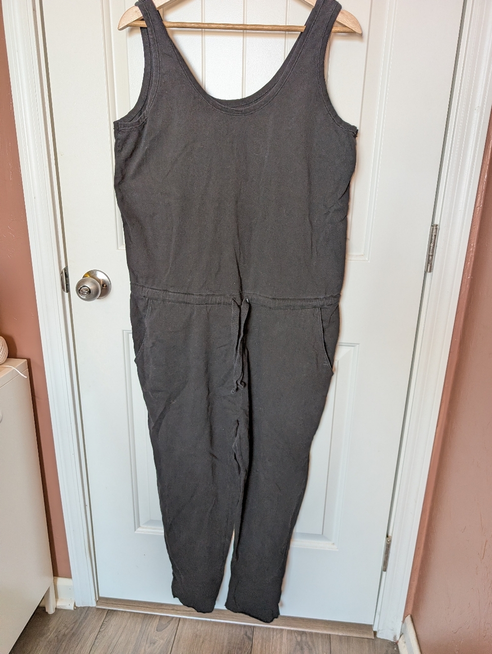 Frank & Eileen Cotton Tank Jumpsuit LAB800HJ Black